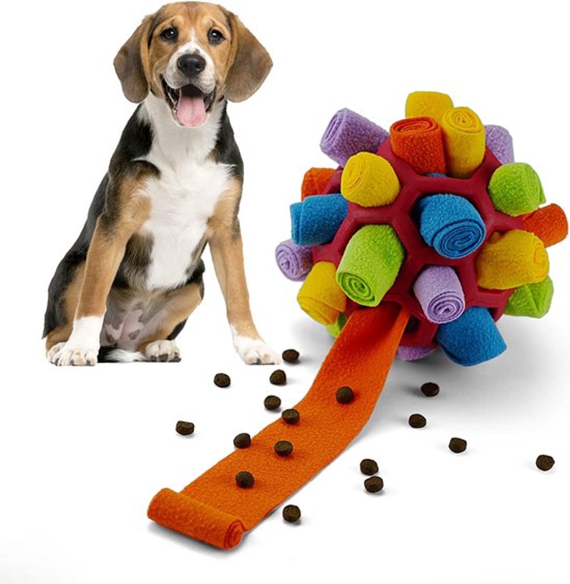 Daity Snuffelbal – Veilig Snackbal – materiaal – Snuffelmat Hond – Snuffelmatten voor hond en puppy – Agility voor de hond – Likmat – Denkspel hond