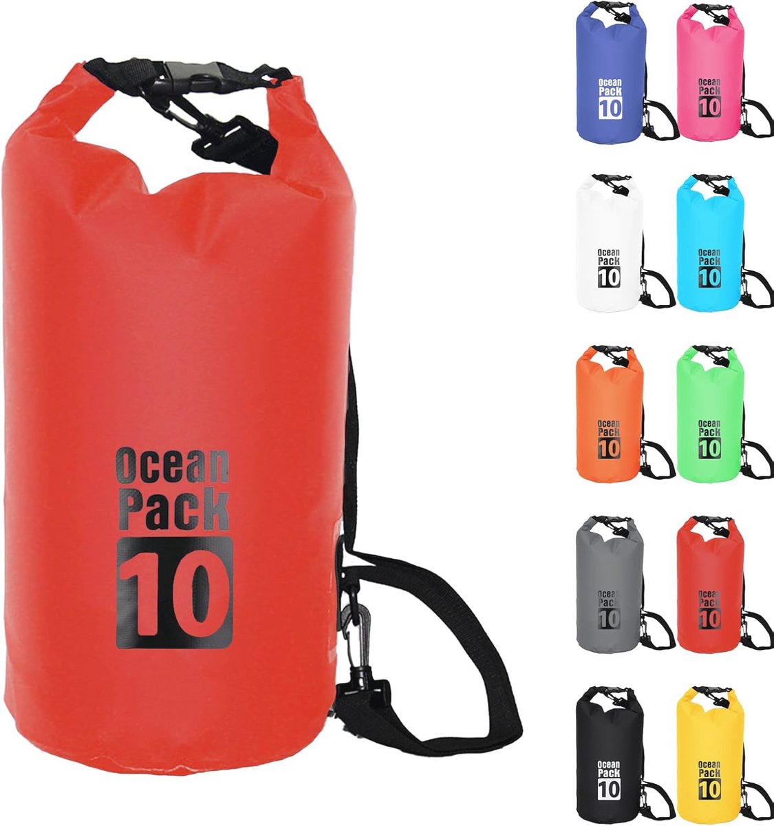 Waterdichte tas voor buitenactiviteiten - 10L voor raften, zwemmen, surfen en zeilen