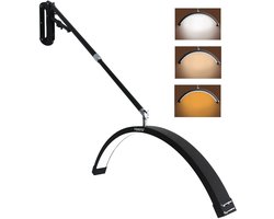 Fubzz Halve Maanlamp Wandmontage - LED Ringlicht Bi-Kleur - Salon Invullicht - Flexibele Arm & Intelligente Touchbediening - Beauty Verlichting