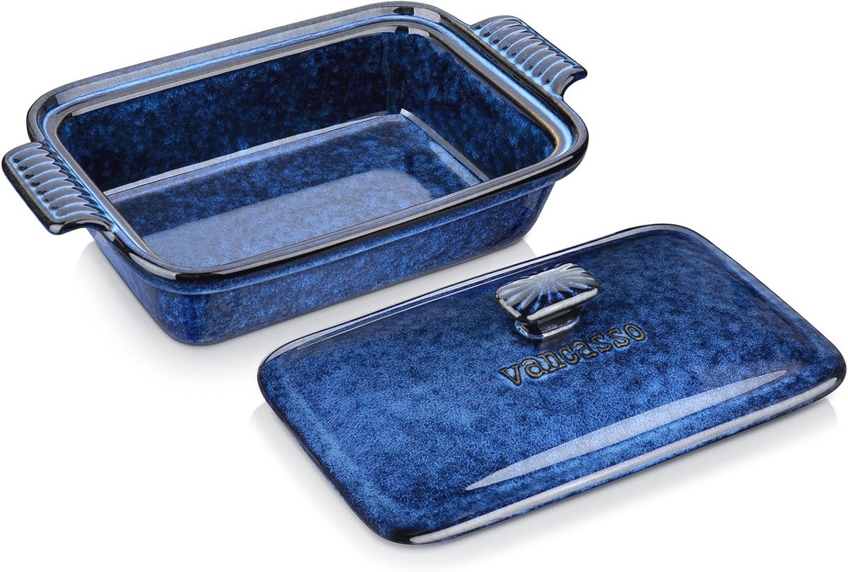 Diep Lasagnepan met Deksel - 1.9 Liter Keramische Ovenschotel