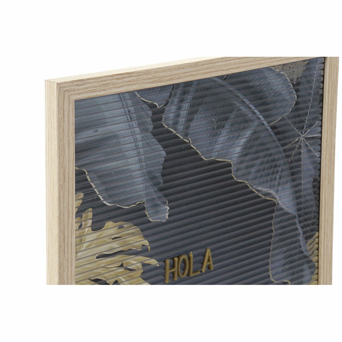 Wanddecoratie DKD Home Decor Tropisch PP (Polypropeen) (2 pcs) (30 x 1.5 x 45 cm)