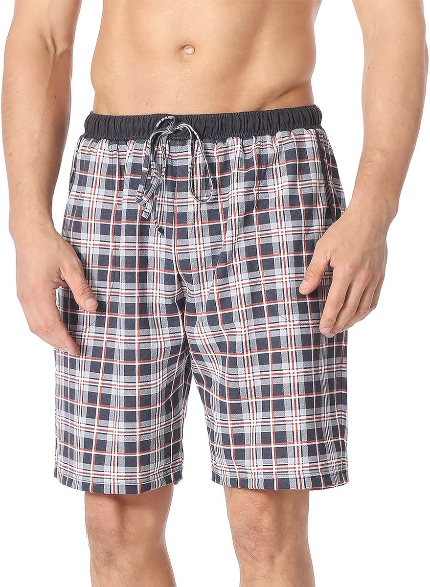 Comfortabele Heren Pyjamashort - Losse Pasvorm met Zakken