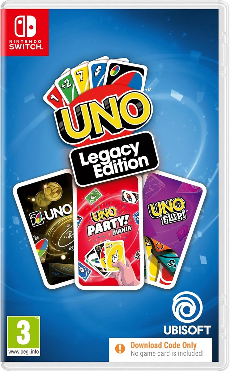 UNO Legacy Editie Digitaal Access Pack Nintendo Switch - Inclusief Flip, 50th Anniversary & Party Mania