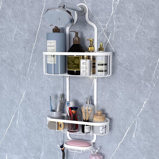 Douche Caddy Hangend, 4 Tier Hangende Douche Organizer Over