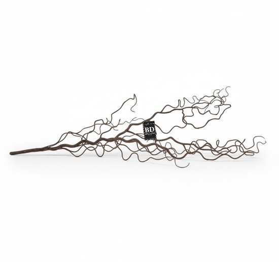 Bellatio Design Hazelaar kunsttakken - met 3 stelen - 85 cm - decoratie takken voor bloemstukken