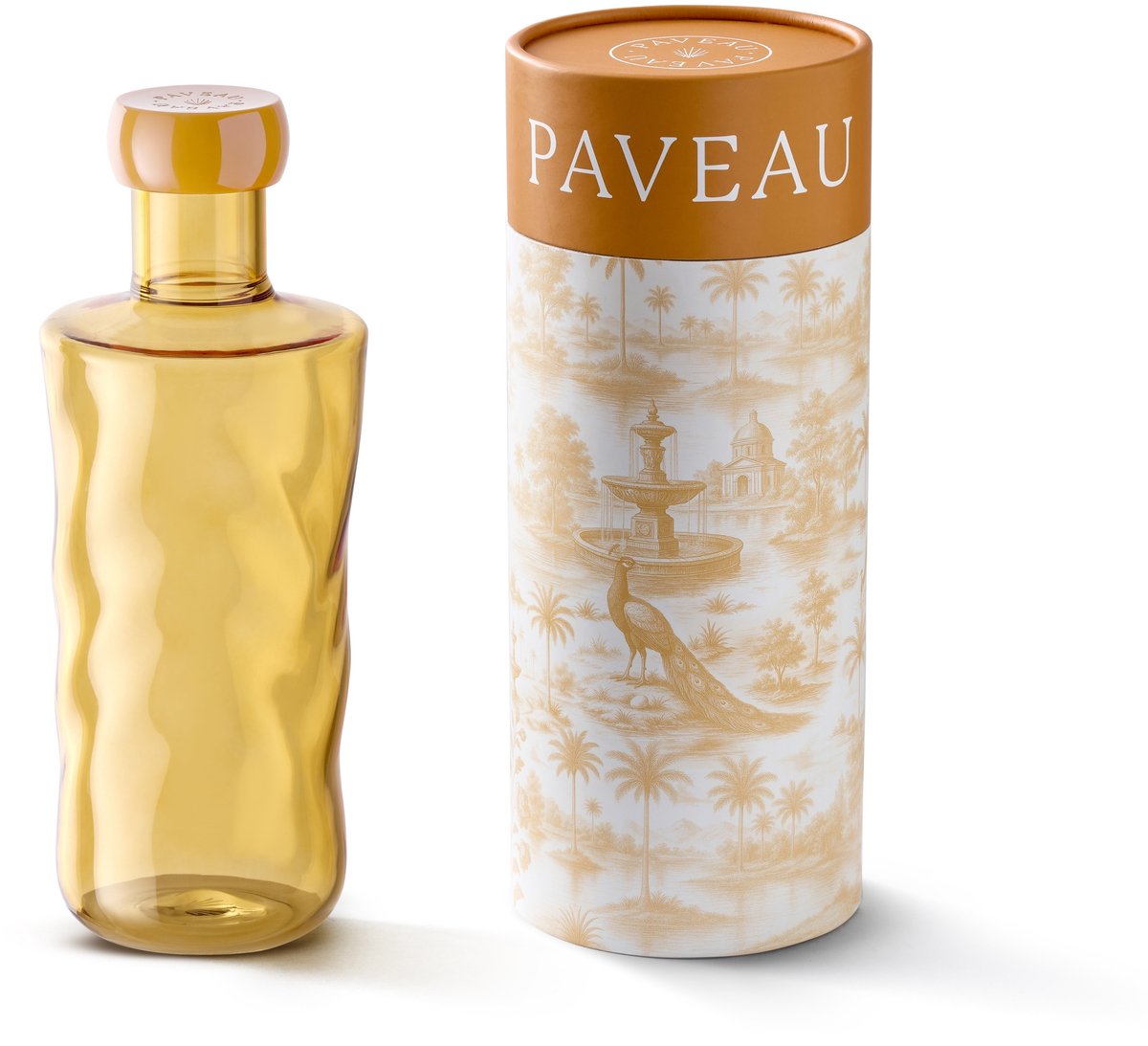 Paveau Swirl Dune - Glazen Waterkan (0,75L) - Herbruikbaar & Stijlvol Borosilicaatglas