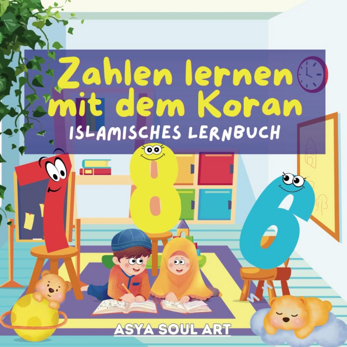 Islamitisch Leerboek: Cijfers Leren en Schrijven in het Duits en Arabisch voor Kinderen