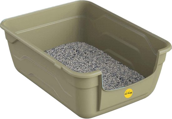 Sfozstra Open kattenbak, duurzame hoge zijzeven, veilige en geurige kattenbak, verwijderbare kattenbak, gemakkelijk schoon te maken kattenbak voor katten tot 3,6 kg (zwart klein Sfozstra Open kattenbak, duurzame hoge zijzeven, veilige en geurige kattenbak, verwijderbare kattenbak, gemakkelijk schoon te maken kattenbak voor katten tot 3,6 kg (zwart klein