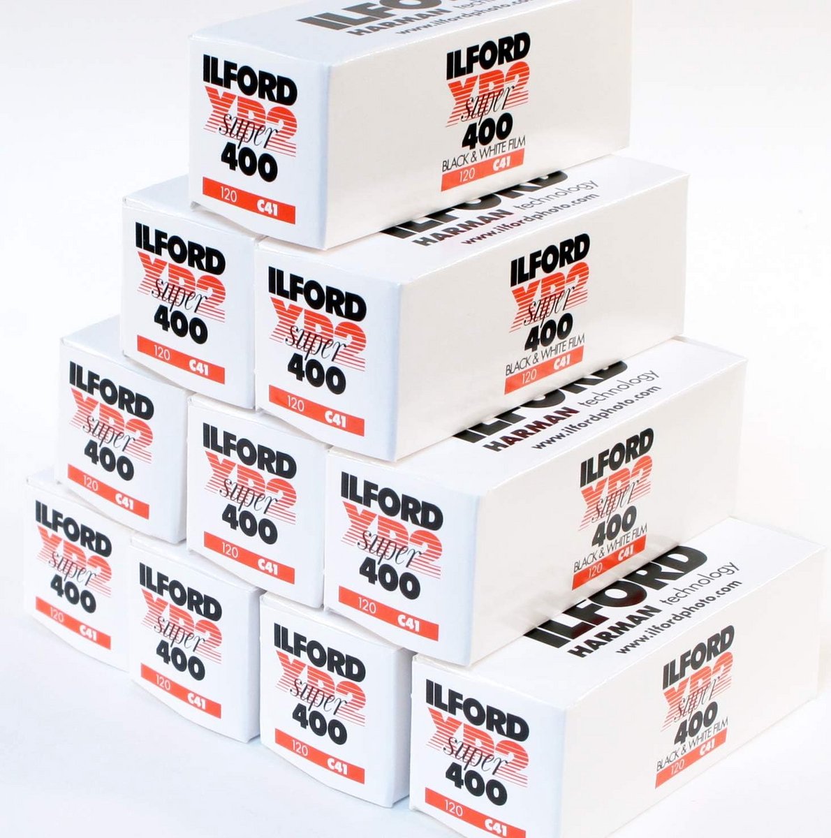 Zwart-wit film, 400 ASA, 120 formaat, 10-pack