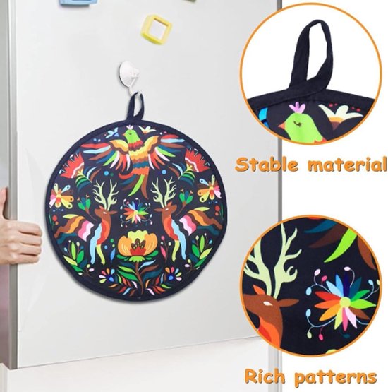 Geïsoleerde tas van 30 cm - Magnetronbestendig - Geïsoleerde pizzatas - Geschikt voor tortilla's, burrito's en Mexicaanse gerechten van Merkloos — afbeelding 5