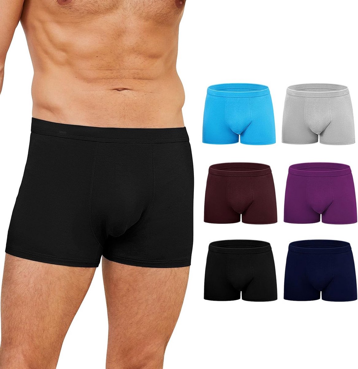 Bamboo Boxershort Heren - Zacht, Ademend Ondergoed met 3D Pasvorm en Comfort Tailleband
