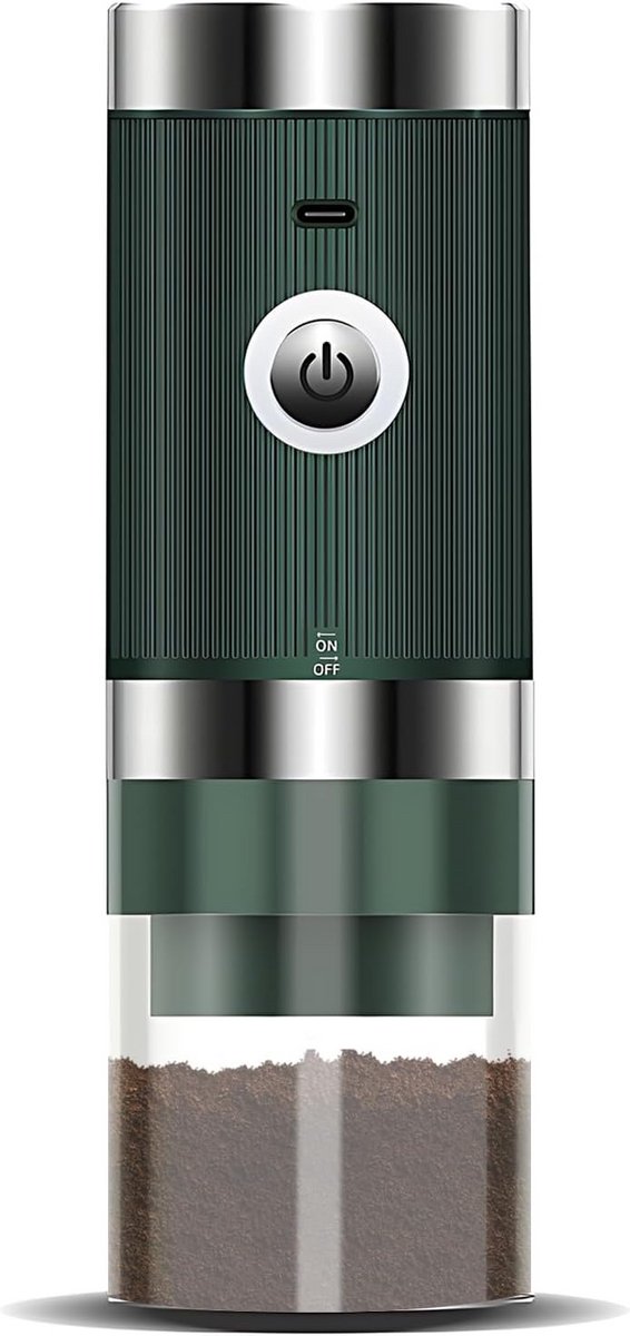 Draadloze Elektrische Koffiemolen met 5 Niveaus Verstelbaar en Type-C Opladen