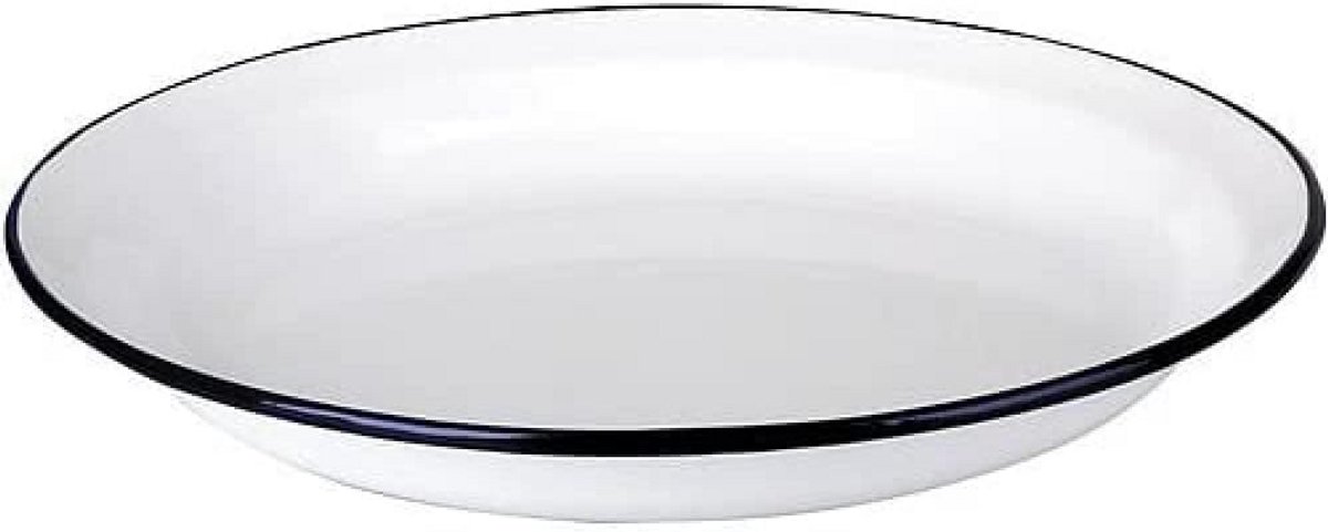 Ovale Serveerschaal Wit 25x17 cm - Luxe Serveerplateau voor Eten en Hapjes