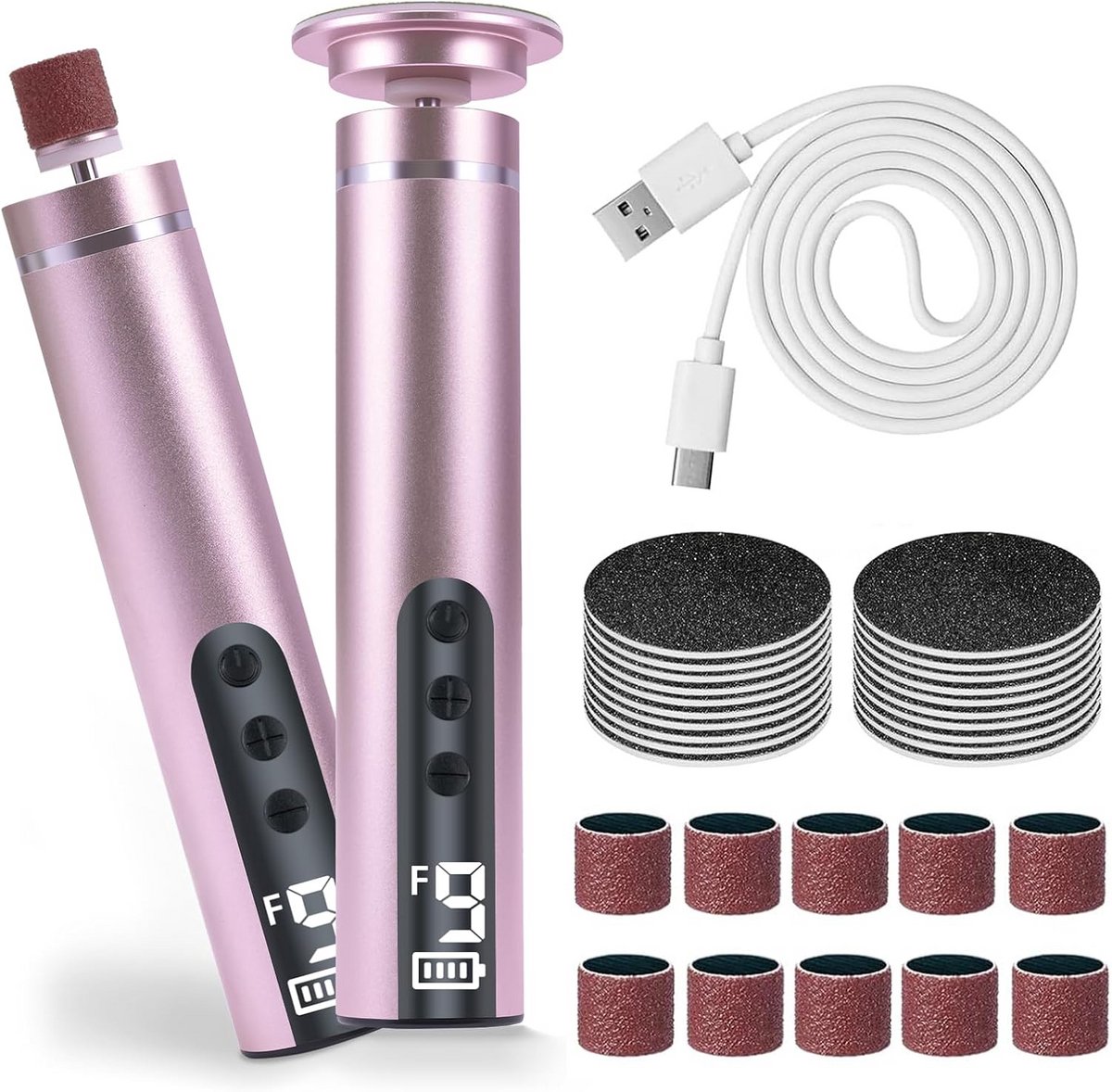 Elektrische Eeltverwijderaar 2-in-1 met 9 Snelheden - Professionele Pedicure Set