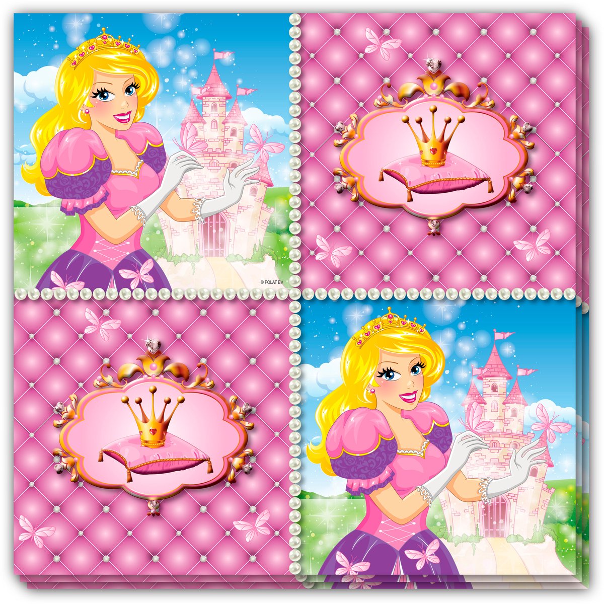 Servetten Prinsessen - 16 stuks