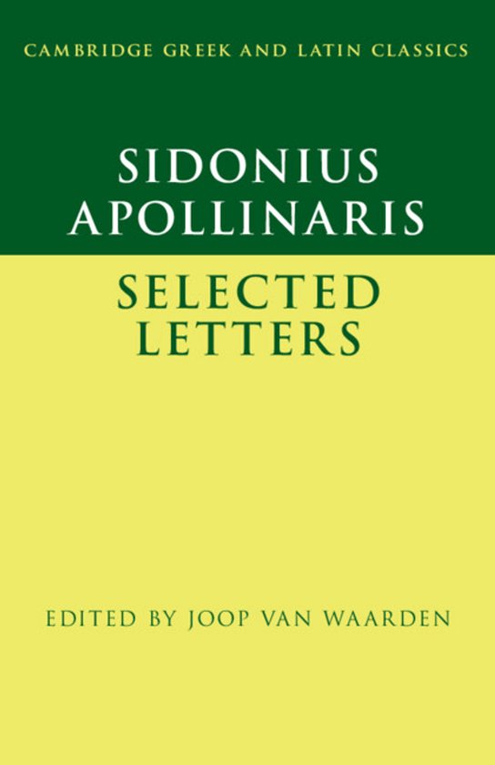Cambridge Greek and Latin Classics- Sidonius Apollinaris: Se ... - cover