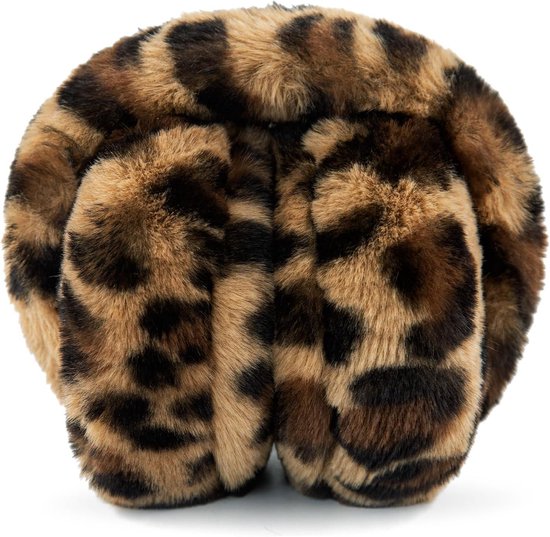 Onmygogo Pluche oorbeschermer van imitatiebont voor de winter, zacht, warm en opvouwbaar, Rood, On eaverage size