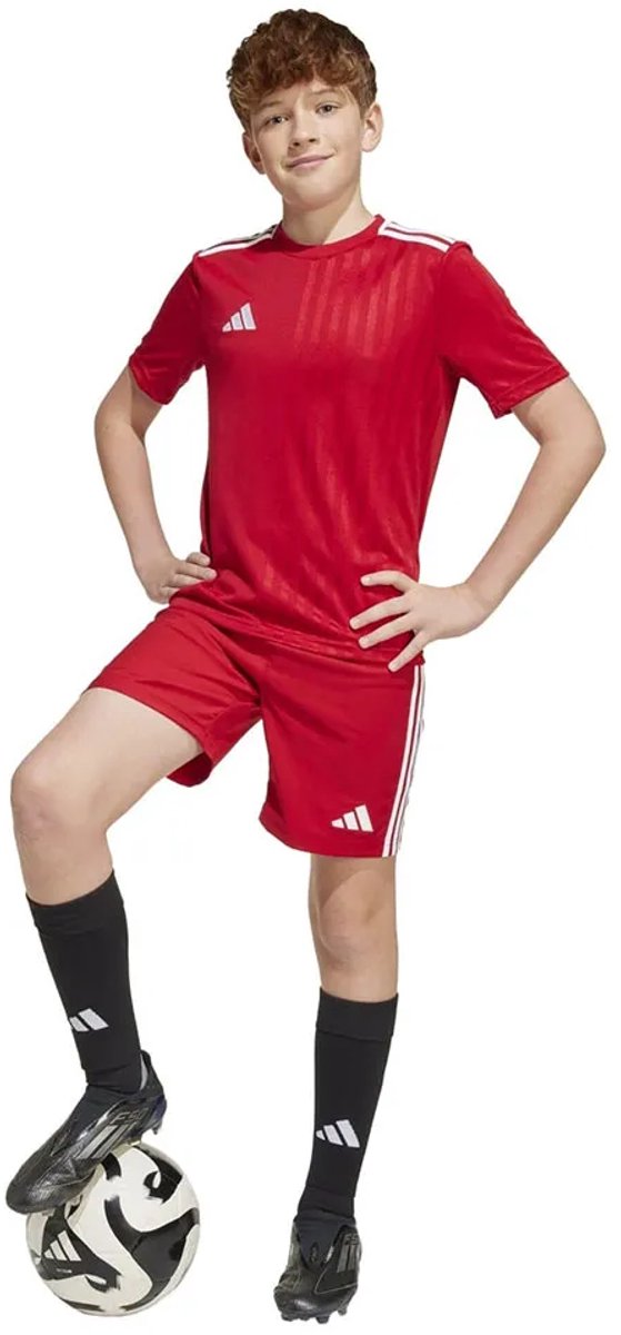 Adidas Campeon 25 T-shirt Met Korte Mouwen Rood 11-12 Years Jongens,Meisjes