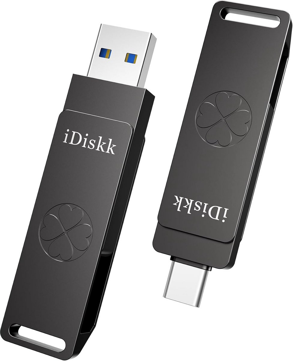 Snelle 256GB USB-C & USB-A Externe SSD Flash Drive tot 1000MB/s