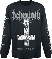 T-shirt à manches longues pour homme Behemoth Hail Satan - The Unholy Trinity Tour 2025 - Noir - S