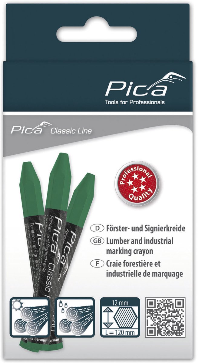 Pica 590/36 Markeerkrijt PRO groen VE=12- PI59036
