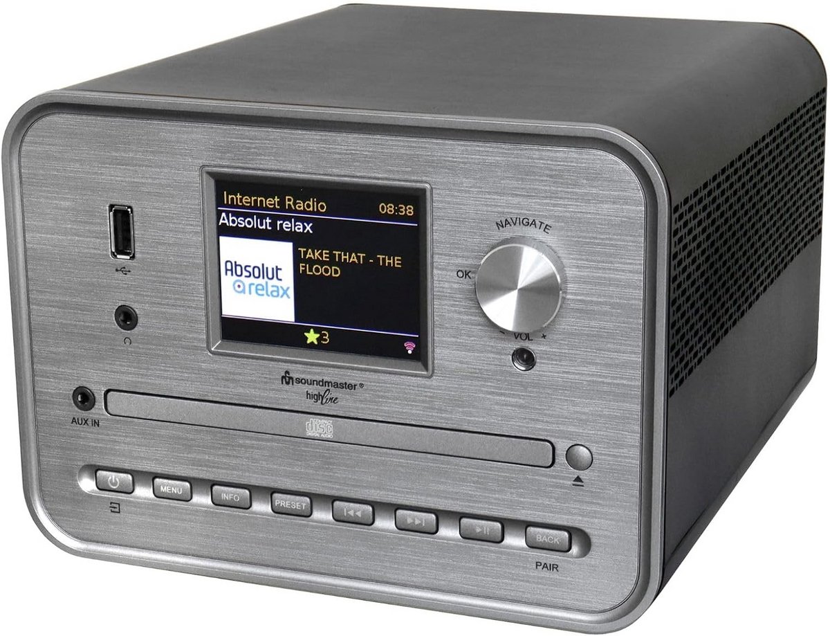 Compacte Inbouw Stereo Installatie met Internet Radio, DAB+, CD-speler en Bluetooth