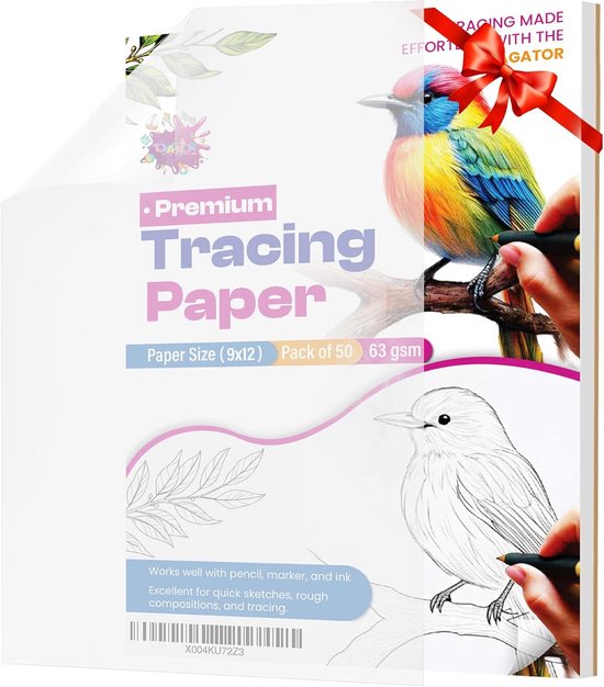 Calqueerpapier Rol – Helder Wit 23 Meter – 78% Transparantie – Patroonpapier Voor Kleding, Tekenen & Ontwerp