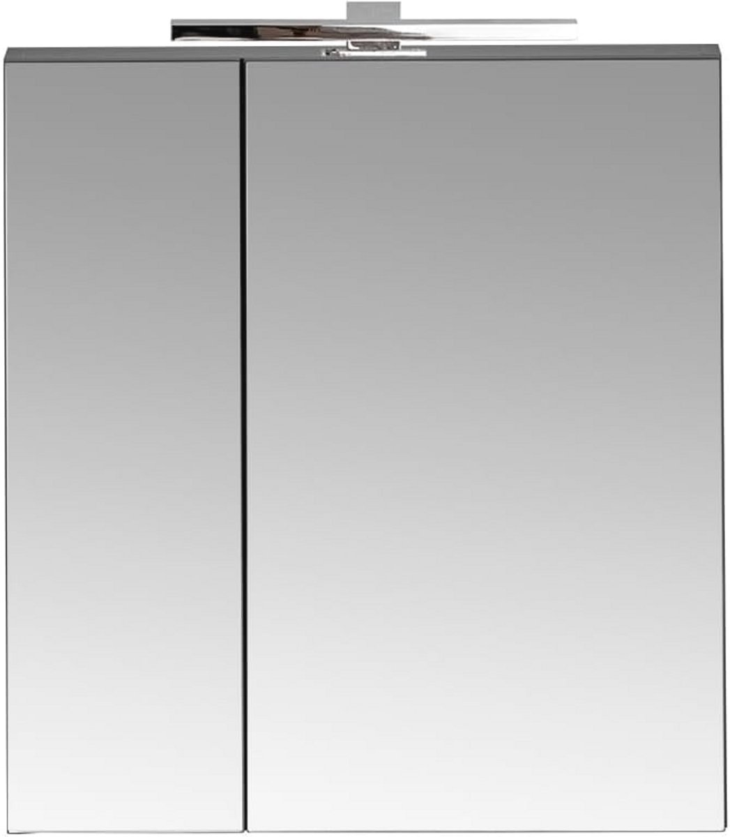 Spiegelkast 60 cm met LED-verlichting en stopcontact