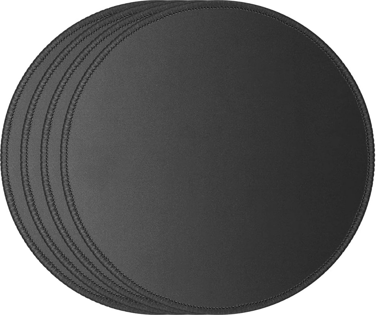 4 Stuks Antislip Muismatten met Gestikte Randen - Hoogwaardige Rubber Basis voor Thuis en Kantoor