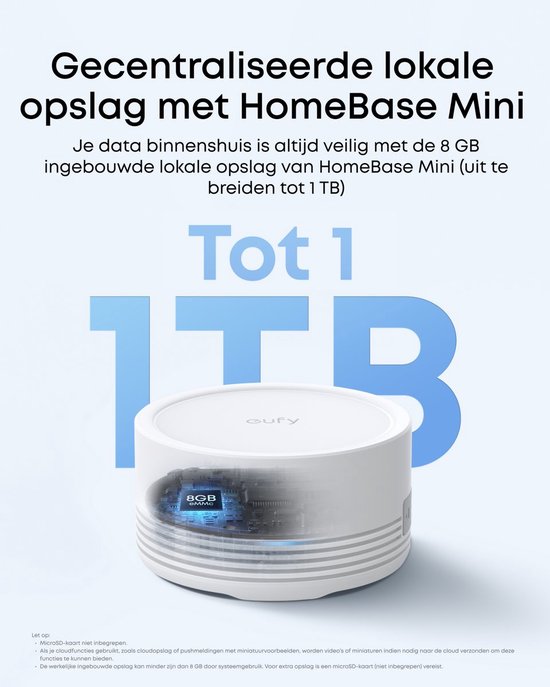 eufy Security E340 Video Deurbel - Dual-Cam technologie, 2K Full HD-resolutie, kleur nachtzicht, AI-pakketdetectie + eufyCam C35 - Incl. 2 Camera, HomeBase Mini - Beveiligingsset - Voordeelbundel van Merkloos — afbeelding 4