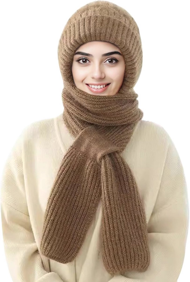 Wintermuts en Sjaal Set voor Vrouwen - 2-in-1 Warm Koud Weer Set