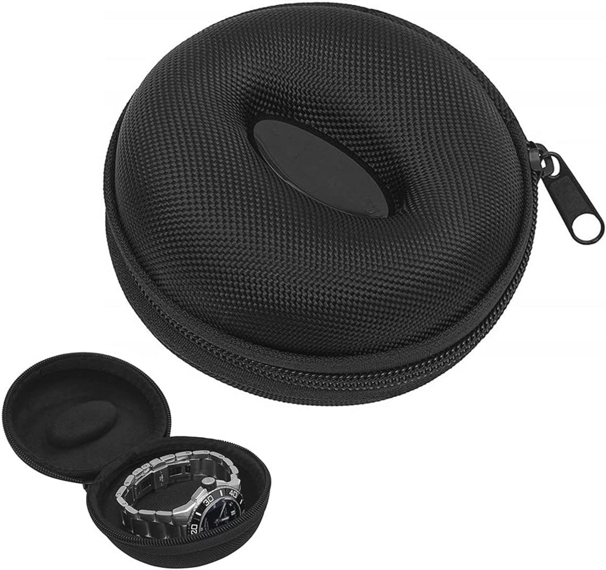 Compacte Waterdichte Horlogeopbergdoos met Ritssluiting - Ideaal voor Horloges, Smartwatches, Sieraden en Elektronica