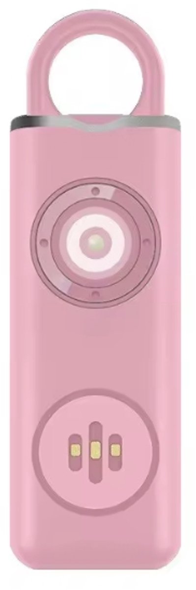 Luxyana® Pro Alarm Sleutelhanger - Effectieve Zelfverdediging - Roze - USB Oplaadbaar - Makkelijk te bedienen en mee te nemen - Vooral geschikt als alarmknop voor ouderen, vrouwen en meisjes