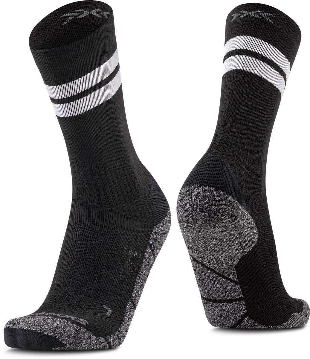 X-Socks Core Natural Graphics Crew Sokken 35-38 Zwart