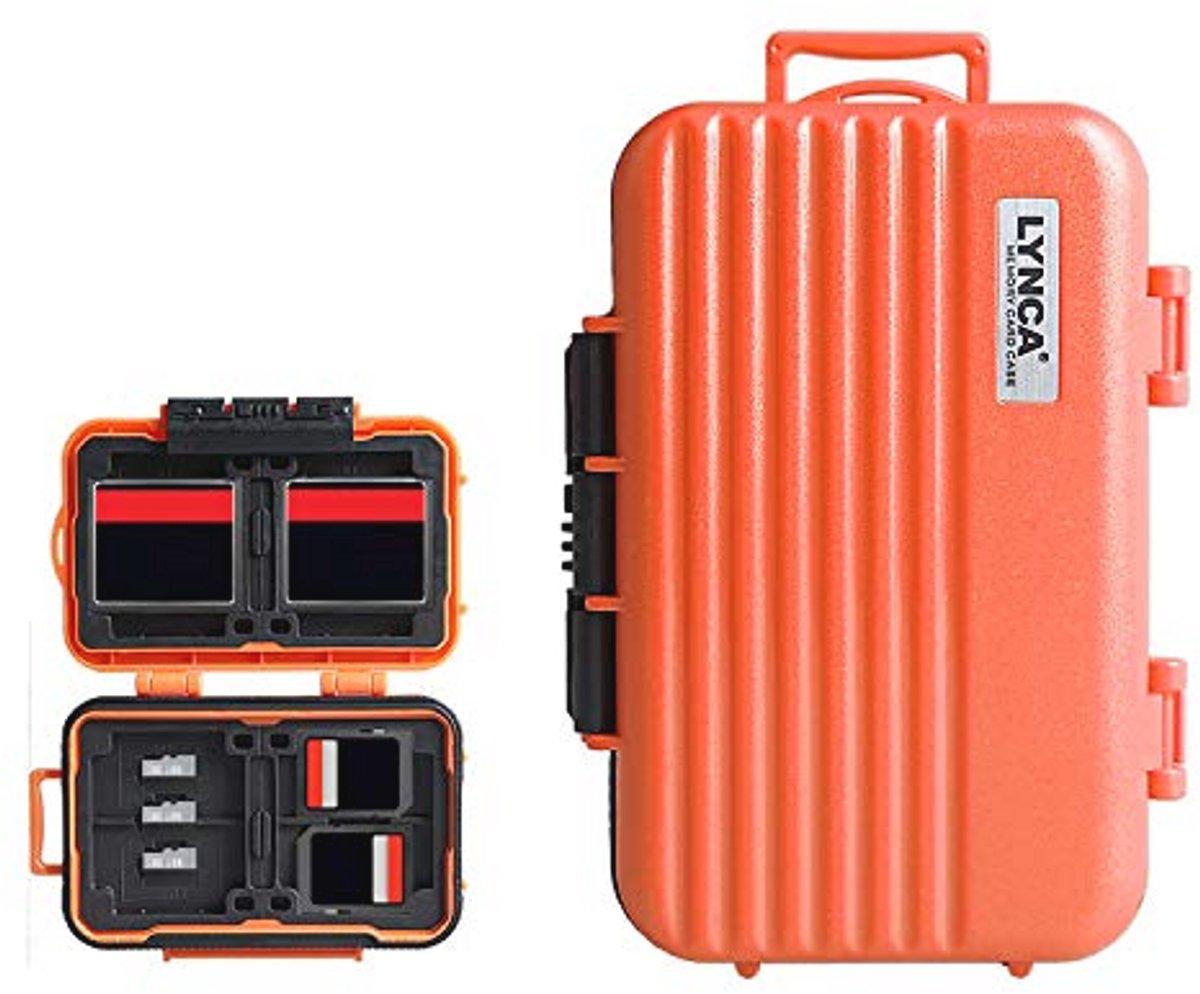 Geheugenkaart Houder voor 8 SD, 4 CF en 12 Micro SD/TF Kaarten - Waterbestendige en Schokbestendige Opbergdoos