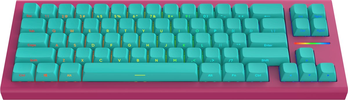 Nubi - NK68HE Ice - Hall Effect Gaming Toetsenbord ANSI