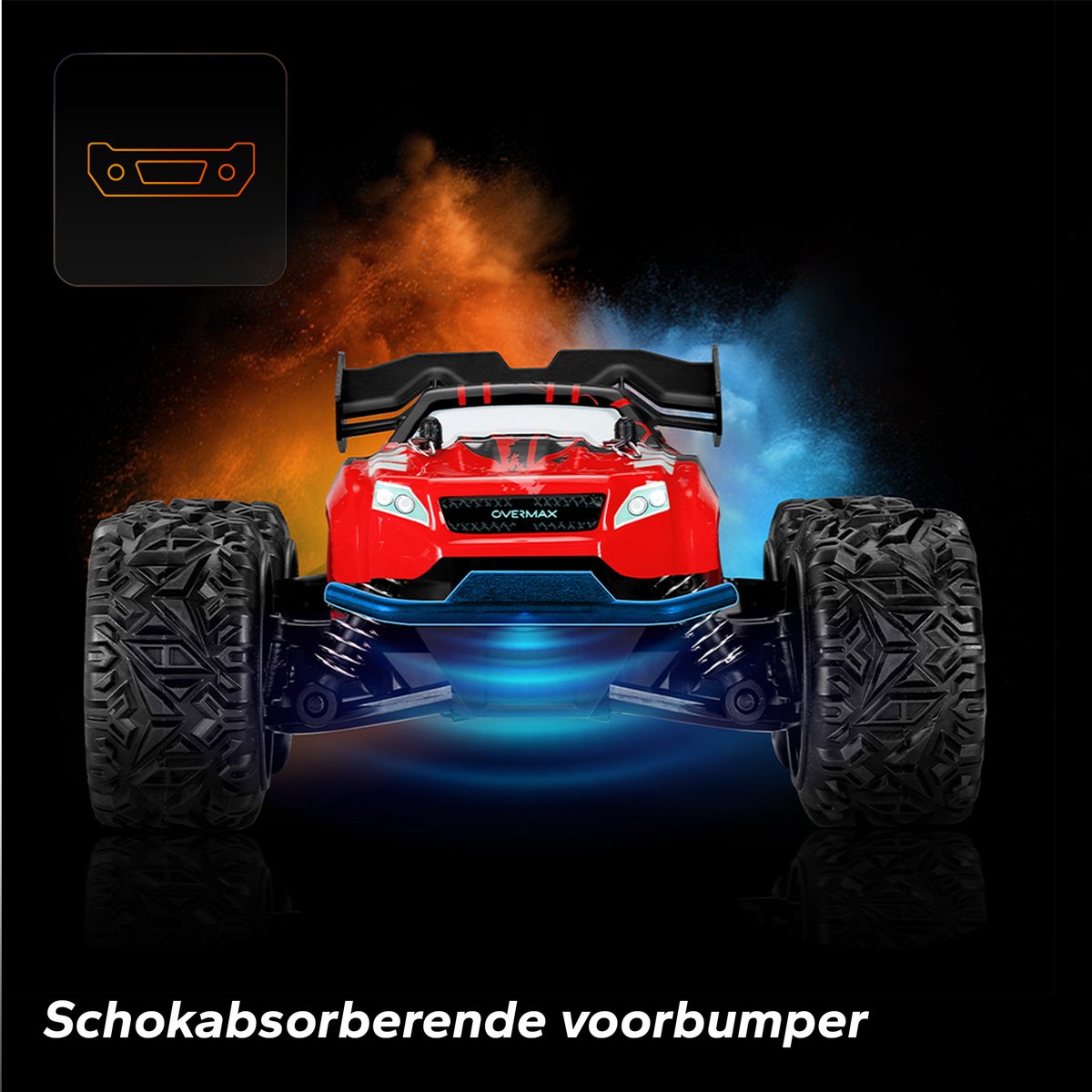 Overmax X-Gravel RC Auto – 1:16 Terenauto 20 km/u – Achterwielaandrijving, Vering, 2 Accu’s tot 30 min Speeltijd, 2 Carrosserieën – Offroad Racewagen voor Kinderen & Volwassenen – Bestuurbare Auto — afbeelding 14