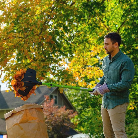Telescopisch gereedschap voor het gemakkelijk opruimen van bladeren en tuinafval — afbeelding 2