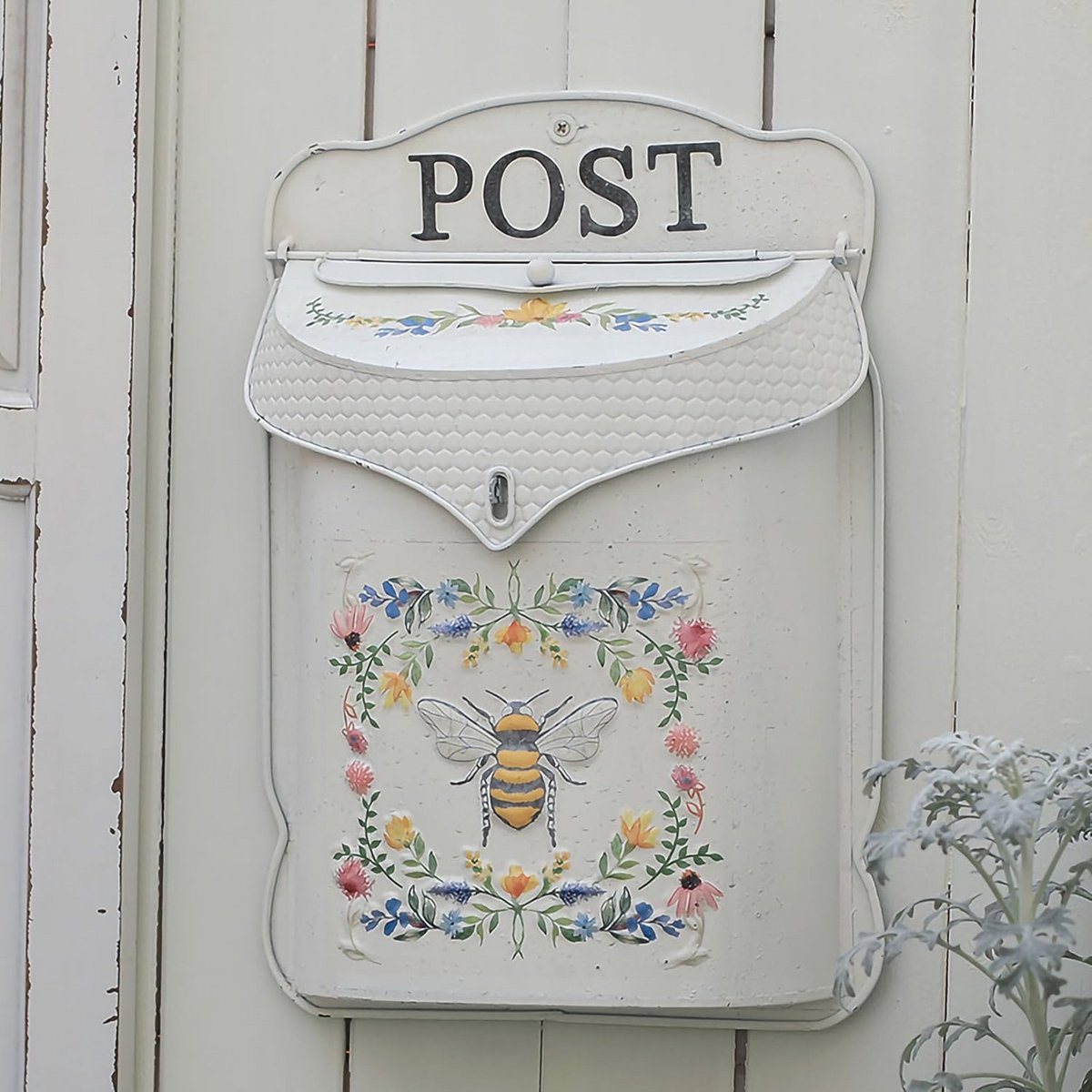 Vintage Wand Brievenbus voor Buiten | Antieke Stijl | Nostalgische Charm | Tuin Decoratie