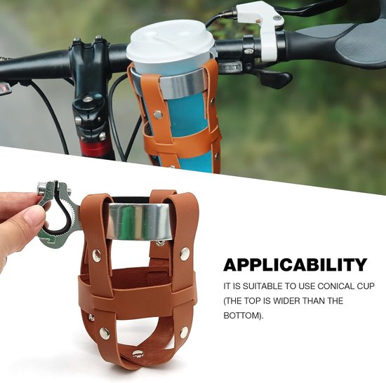 Retro fietsflessenhouder 2.75 "- universele houder - fietsdrankenrek/bekerhouder/mobiele flessenhouder - geschikt voor motorfietsen, kinderwagens, rolstoelen, skateboards en golfkarren — afbeelding 2