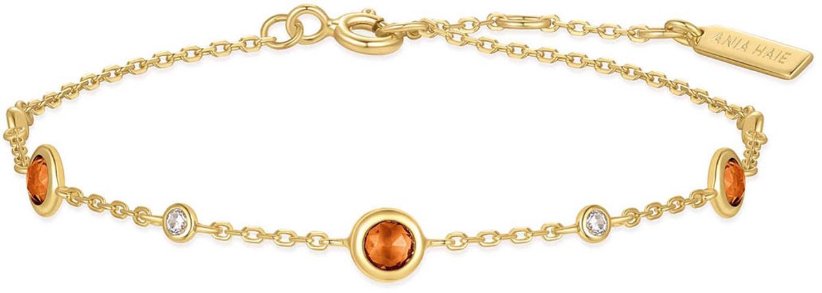 Ania Haie AH B066-01G Melodic Poet Dames Armband - Schakelarmband