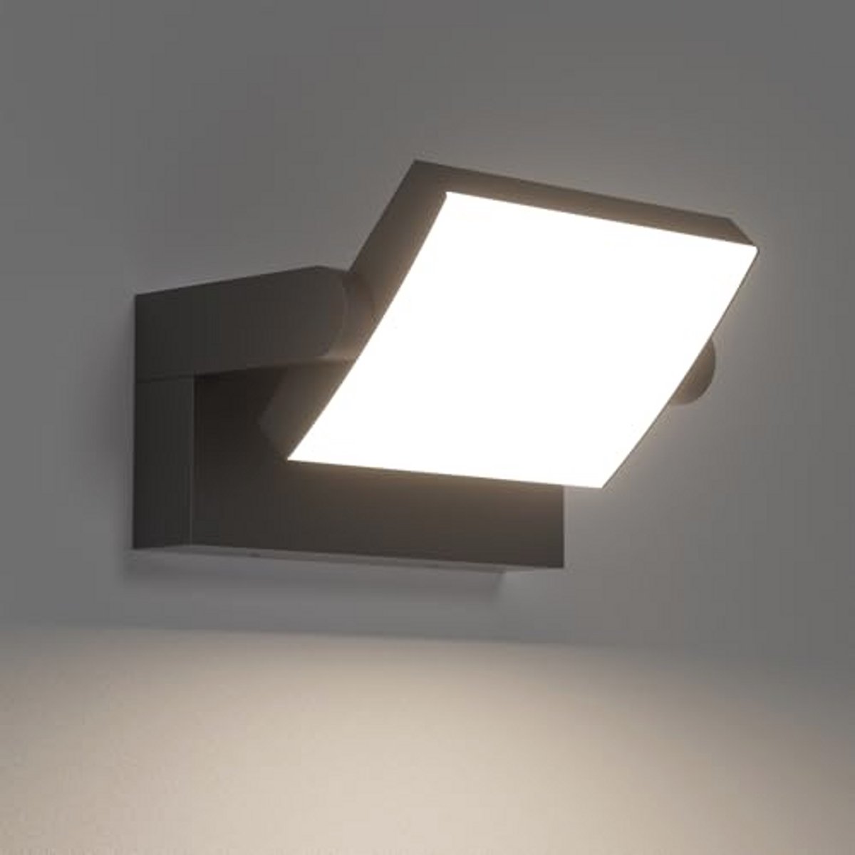Draaibare LED wandlamp voor binnen en buiten, waterdicht, modern design, verstelbaar voor trap, tuin, balkon, 4000K