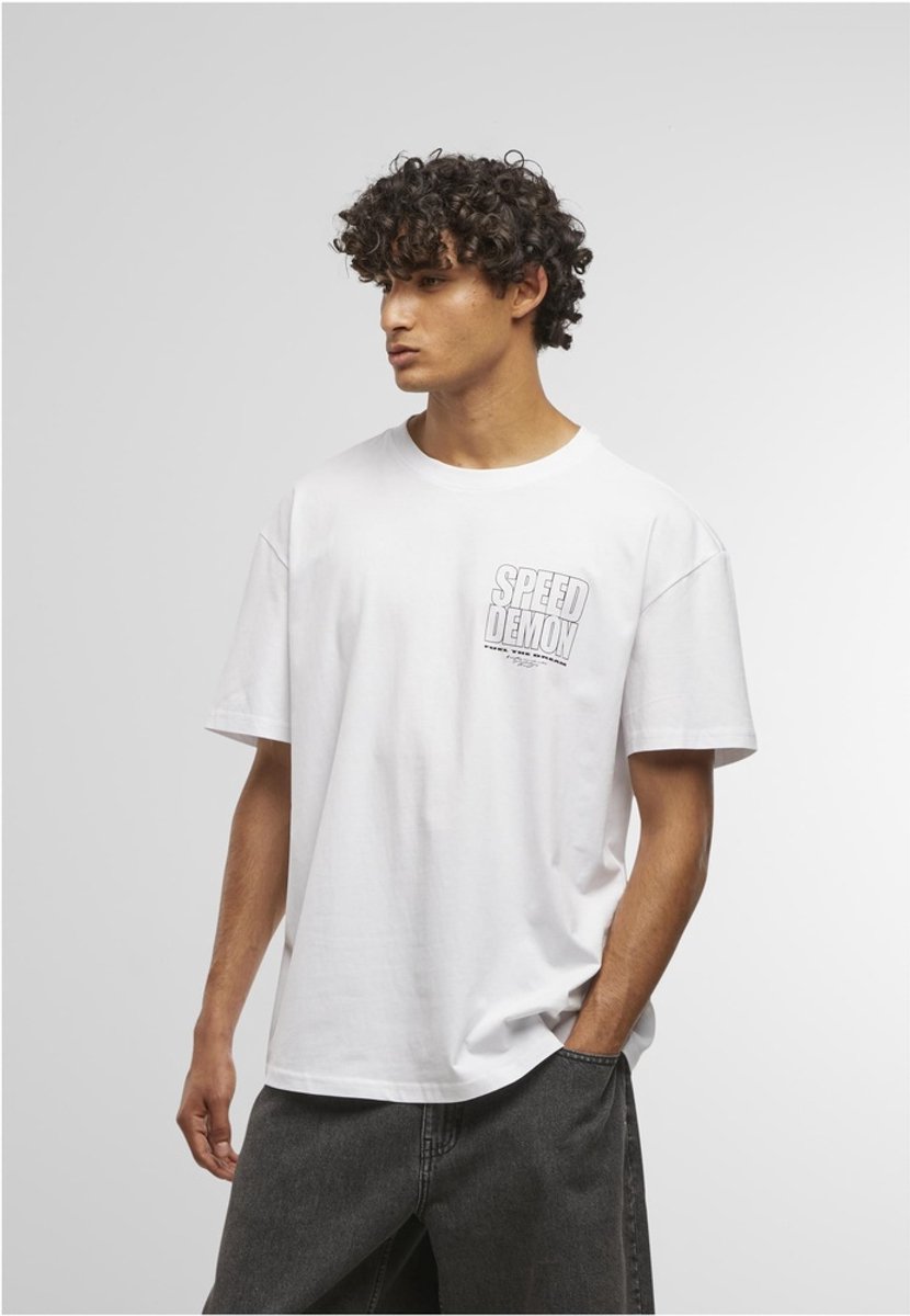 Mister Tee T-Shirt Speed Demon Oversize -4XL Wit