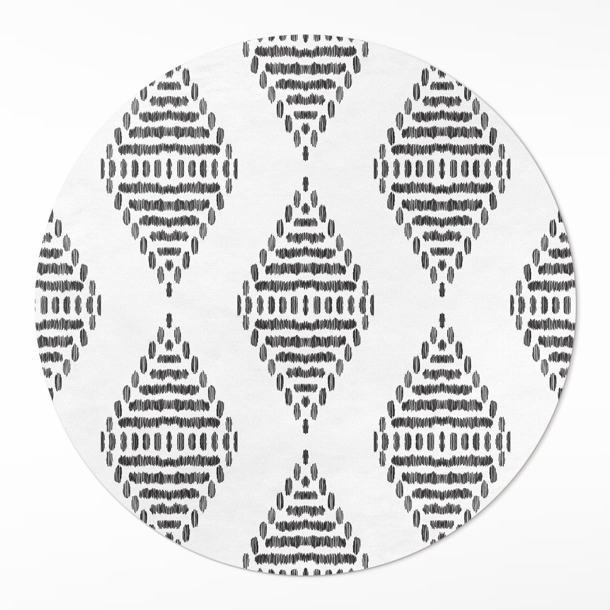 Wallfluent Vinyl Tapijt - Ruiten Gemaakt Van Lijnen PVC Floor Mat - 50 cm - Rechthoek Vinylmat - - Zwart En Wit PVC Vloer Mat - Keukentapijt - Haltapijt