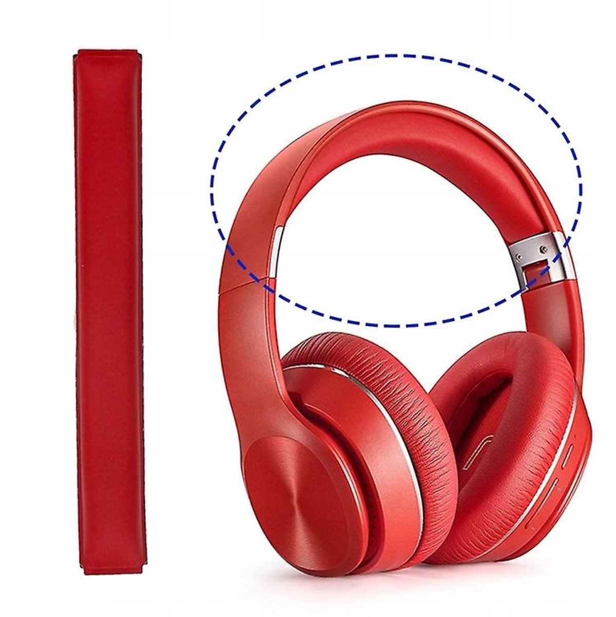 Hoogwaardig rood hoofdbandkussen voor Edifier W800 W820 W828