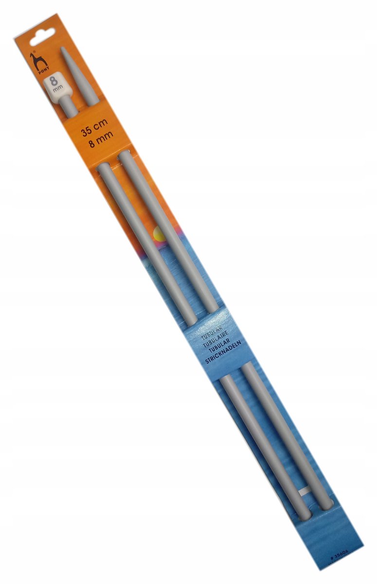 Pony Teflon Rechten Breinaalden 35 cm 8 mm