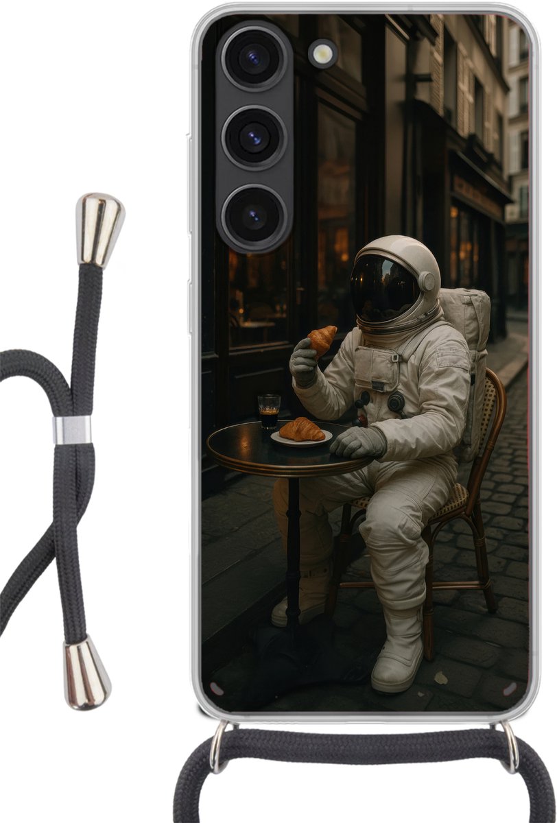 Café - Croissant - Koffie - Astronaut