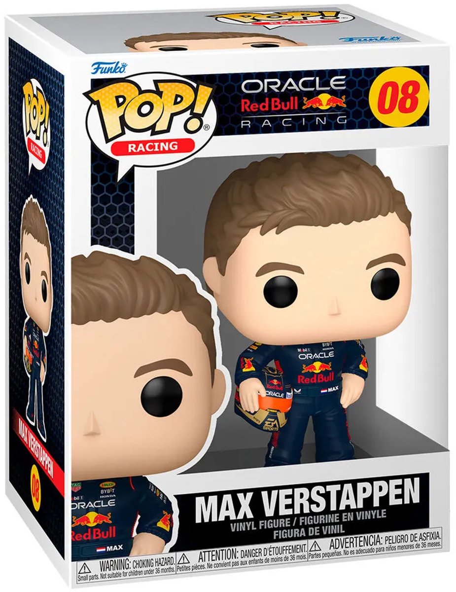 Pop Racing: Max Verstappen with Helmet Funko Pop #08 — afbeelding 6