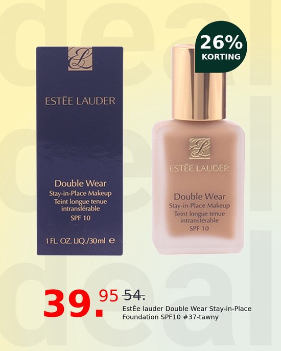 Estée Lauder Double Wear Stay-in-Place Foundation - 3W1 Tawny - Met SPF 10