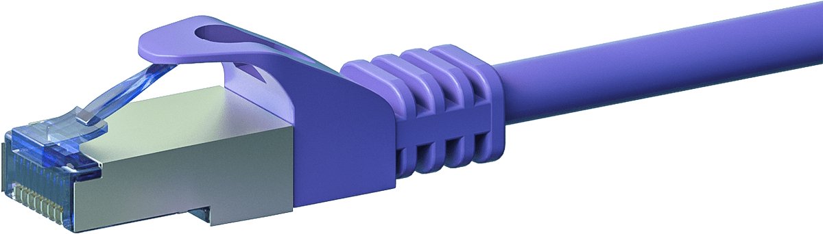 Danicom CAT6a S/FTP (PIMF) patchkabel - 15 meter paars - netwerkkabel - internetkabel - UTP kabel - RJ45 - 10000 mbit/s